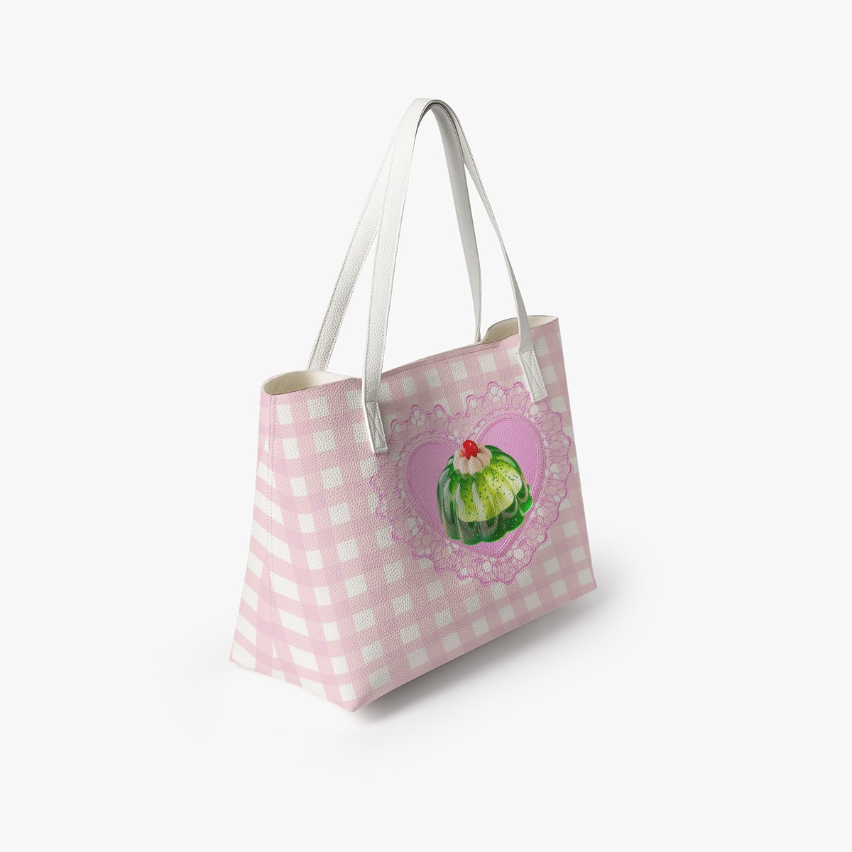 Coquette Pink Gingham Pastel Core Tote Bag - Image 2