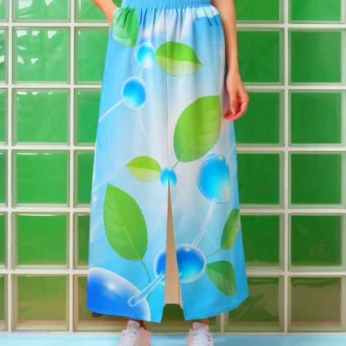 Frutiger Aero Y2K Cotton Skirt