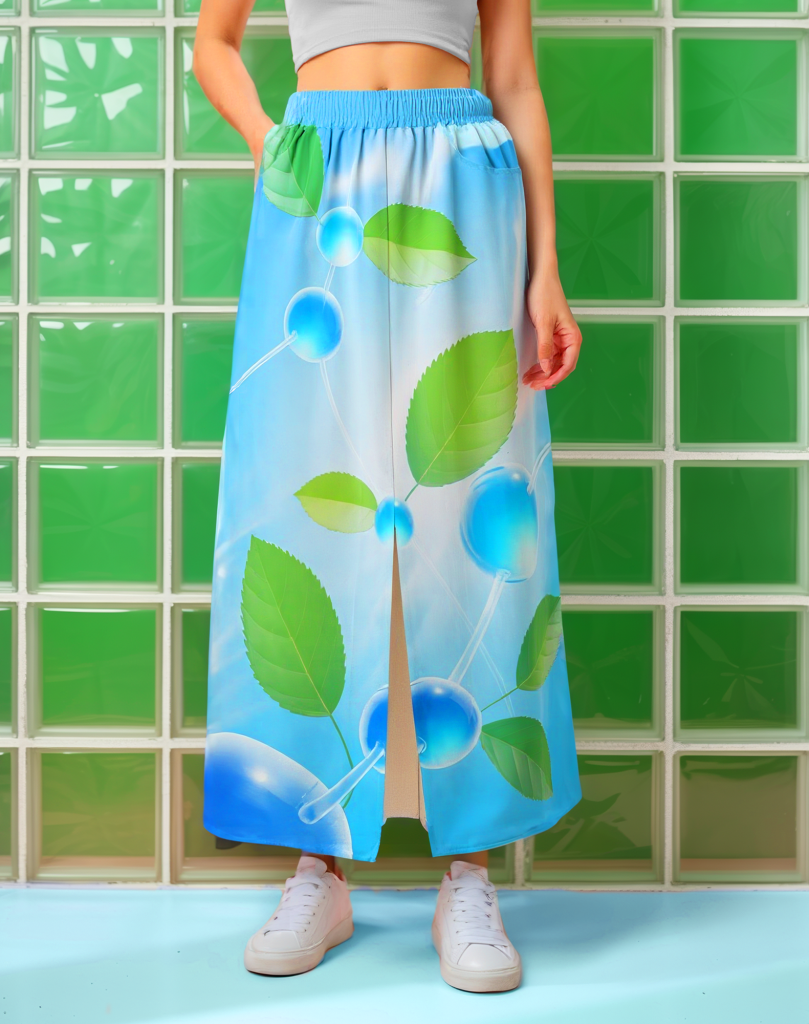 Frutiger Aero Y2K Cotton Skirt — Ohime Mall