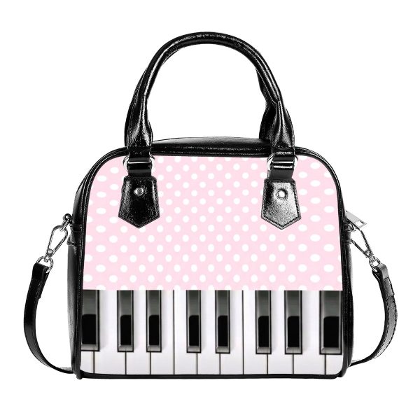 Frutiger Metro Bag Y2K Crossbody Pink Polka Dot Purse Heisei Josei Piano Key Board