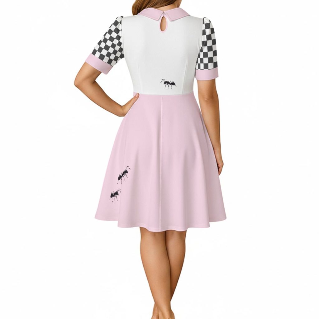 Strawberry Cake Rockabilly Dress Creepy Cute Morute Aesthetic Clothes Collared Dreamcore 50s Mid Century Vintage Inspired