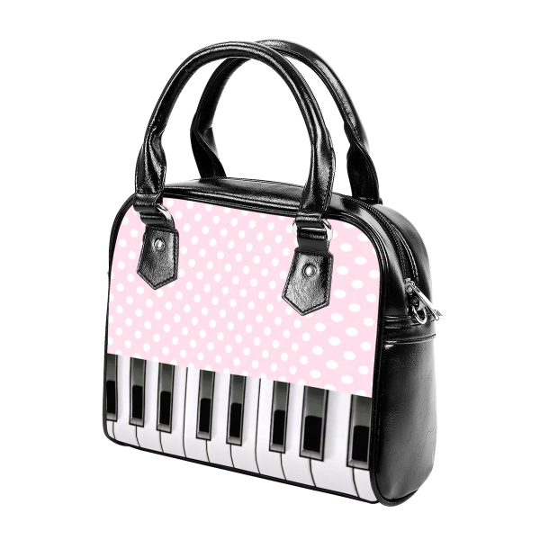 Frutiger Metro Bag Y2K Crossbody Pink Polka Dot Purse Heisei Josei Piano Key Board
