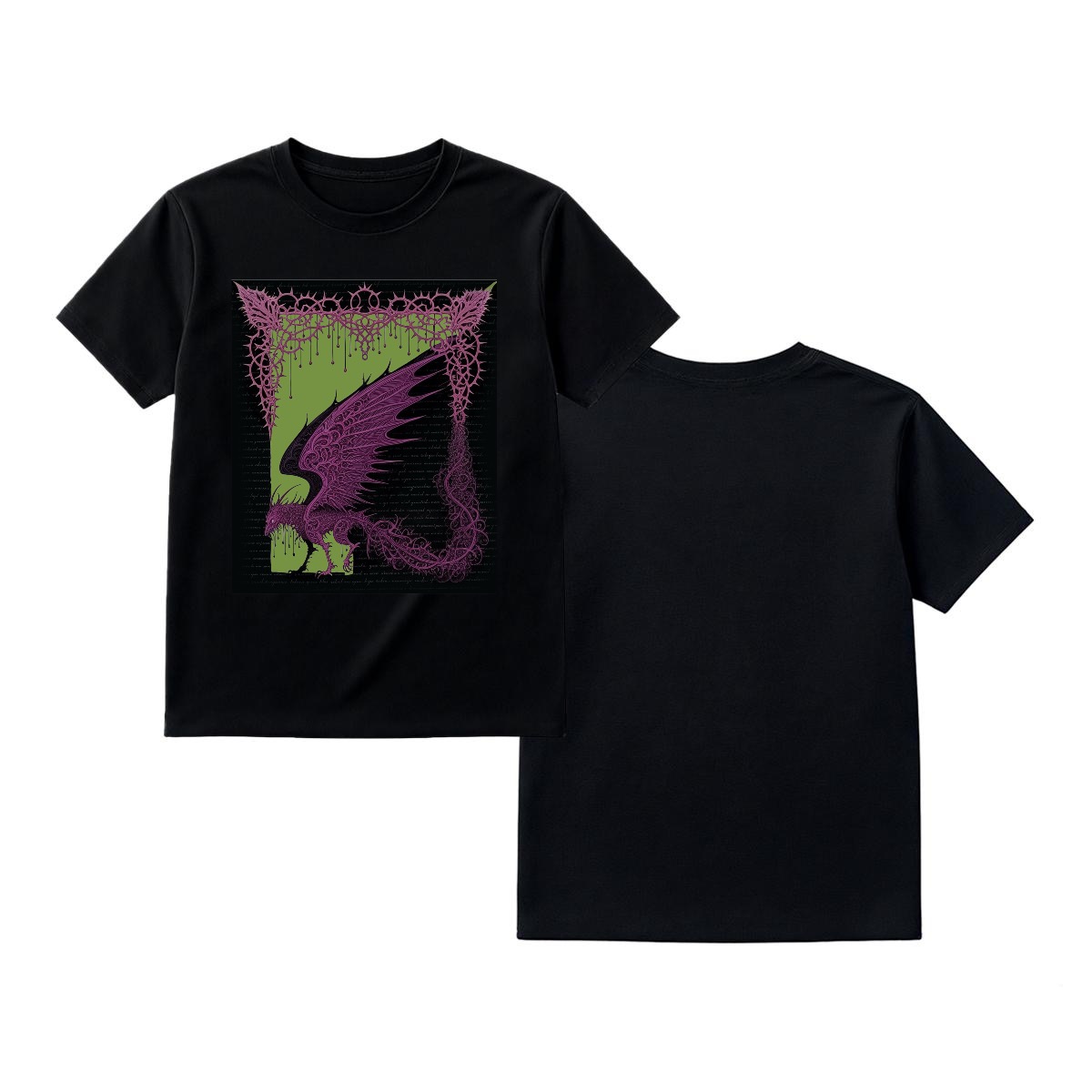 Castlecore Gothic Fantasy Doom Metal Shirt Medieval Theme Dragon Tee Witchy  RPG Magical Tee Retro Aesthetic T-Shirt - Image 3