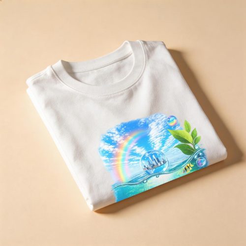 Frutiger Aero T-shirt Utopian Scholastic Aesthetic 2000s Nostalgia Y2K Tee - Image 2