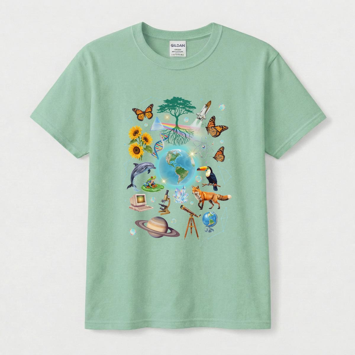 Utopian Scholastic Grafic Tee 90s Aesthetic 2000s Nostalgia - Image 4