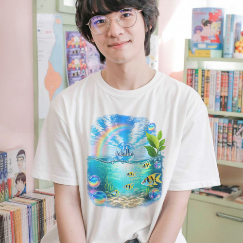Frutiger Aero T-shirt Utopian Scholastic Aesthetic 2000s Nostalgia Y2K Tee