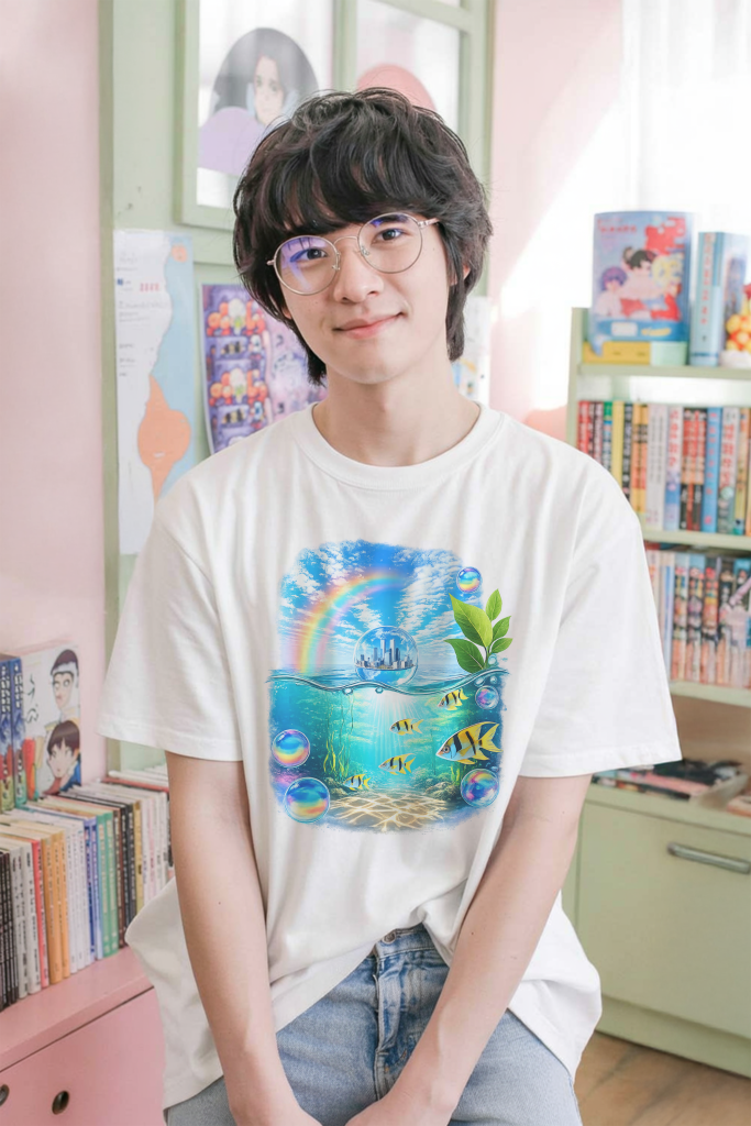 Frutiger Aero T-shirt Utopian Scholastic Aesthetic 2000s Nostalgia Y2K Tee