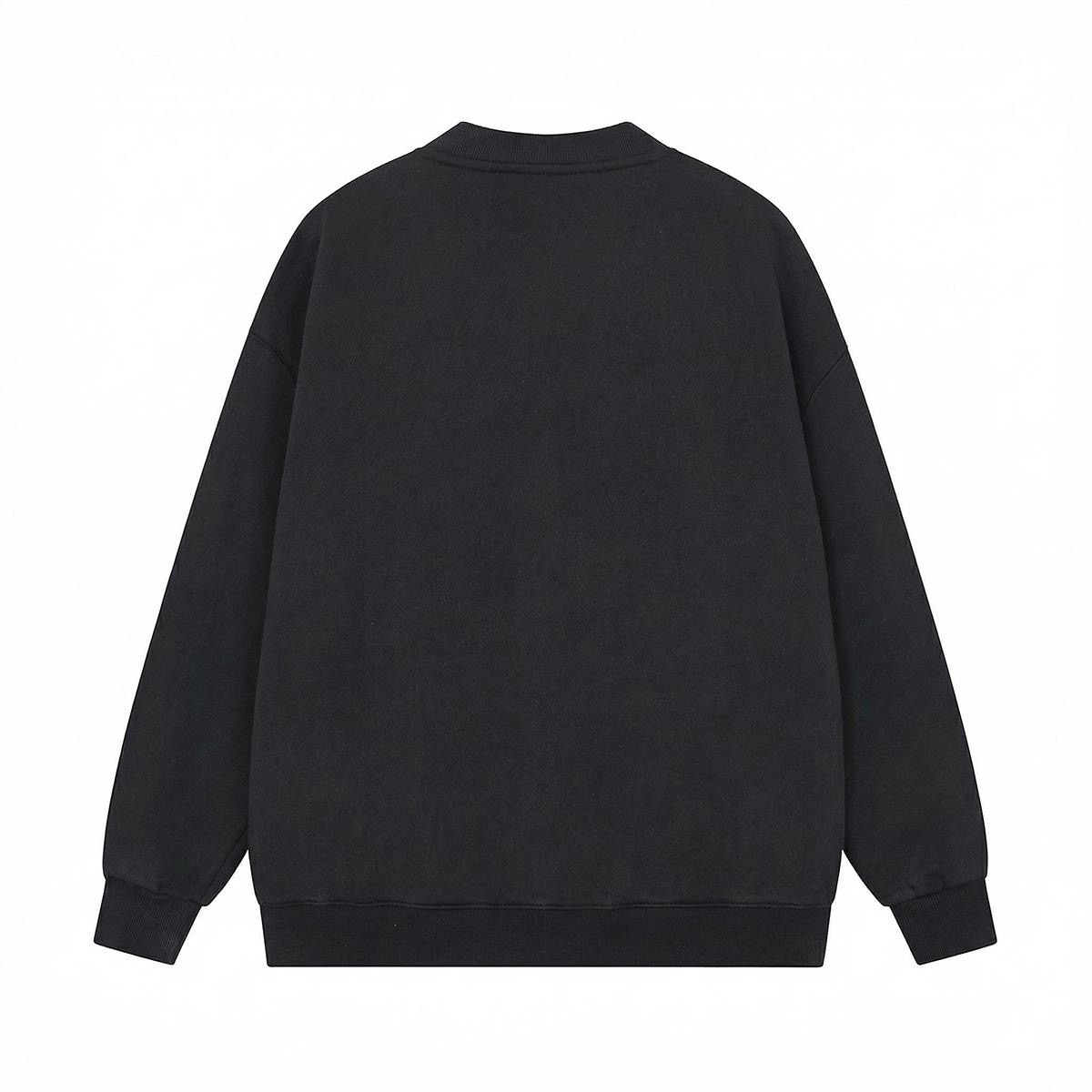 Embroidered Black and White Cardigan School Clothing Y2K Acubi Cute Sweater Dark Academia - Image 3