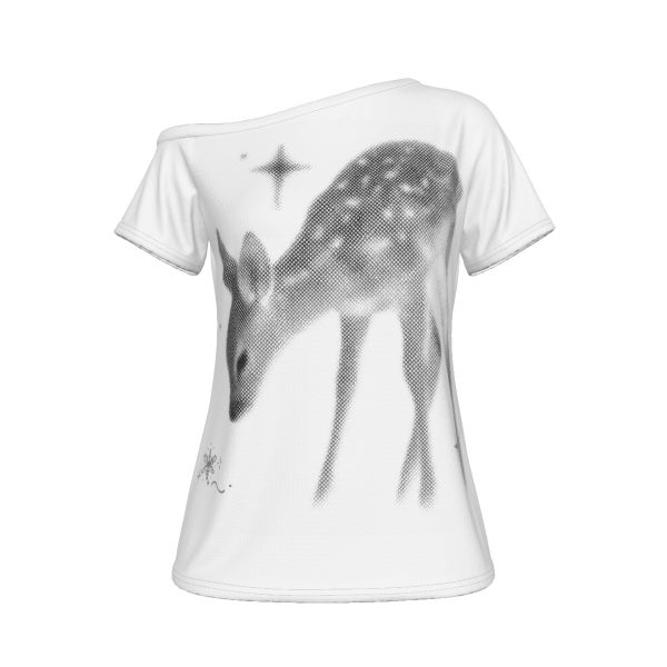 Y2K Graphic Tee Baby Deer T-Shirt Acubi Minimalist Fashion 00s Nostalgic Aesthetic