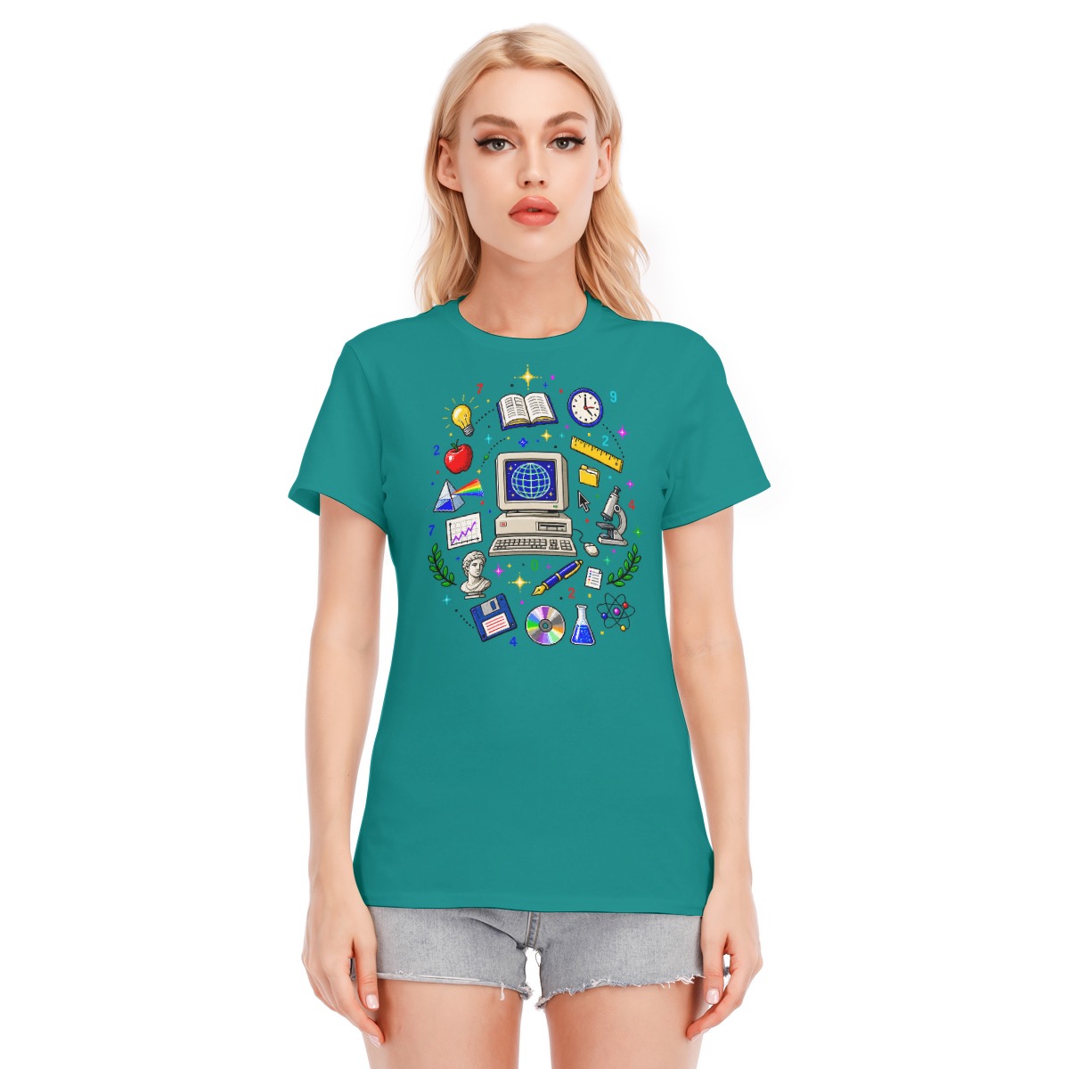 Clip Art Shirt Webcore Vaporwave Nostalgic Computer Nerdy Tee 90s Early Internet Aesthetic Pixel Art - Image 3